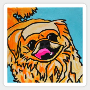 Riley the Pekingese Dog Sticker